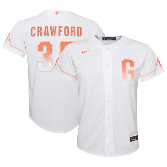 Brandon Crawford San Francisco Giants Nike Youth City Connect Replica Player Jersey - White