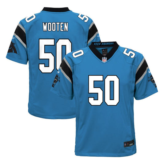 Chandler Wooten  Carolina Panthers Nike Youth Alternate Game Jersey - Blue