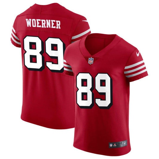 Charlie Woerner San Francisco 49ers Nike Alternate Vapor Elite Jersey - Scarlet