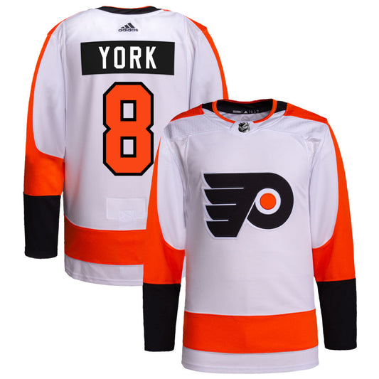 Cam York Philadelphia Flyers adidas Away Authentic Pro Jersey - White