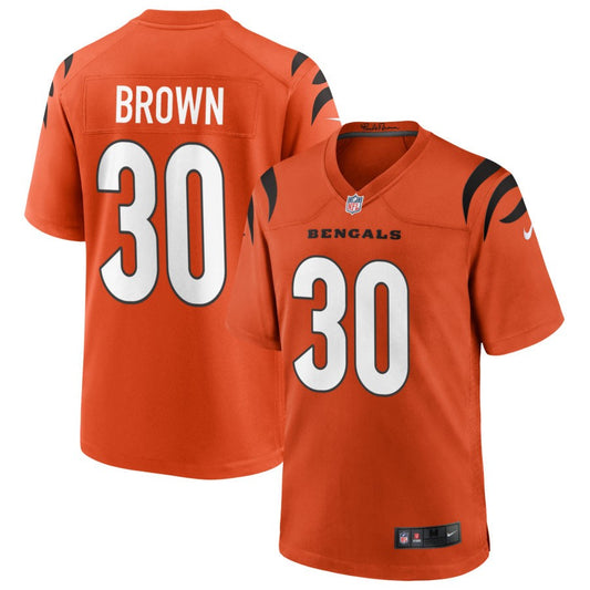 Chase Brown Cincinnati Bengals Nike Alternate Game Jersey - Orange