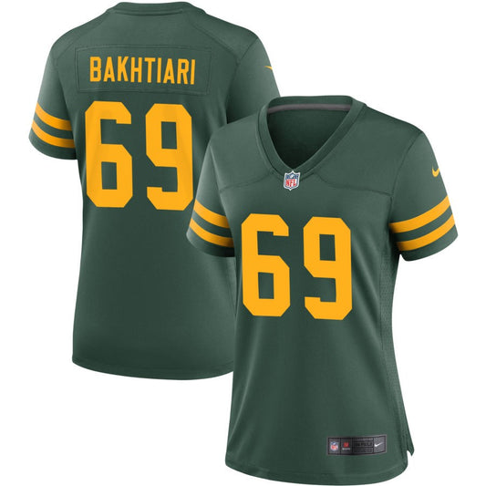 David Bakhtiari Green Bay Packers Nike Women's Alternate Jersey - Green