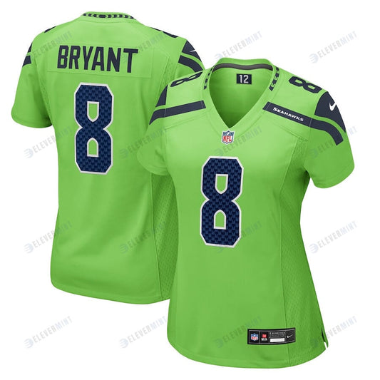 Coby Bryant 8 Seattle Seahawks Women Game Jersey - Neon Green