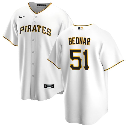 David Bednar Pittsburgh Pirates Nike Home Replica Jersey - White