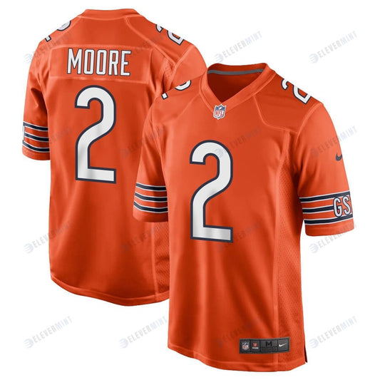 D.J. Moore 2 Chicago Bears Alternate Game Men Jersey - Orange