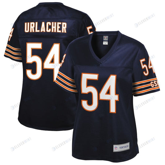 Brian Urlacher 54 Chicago Bears Pro Line Women Retired Jersey - Navy