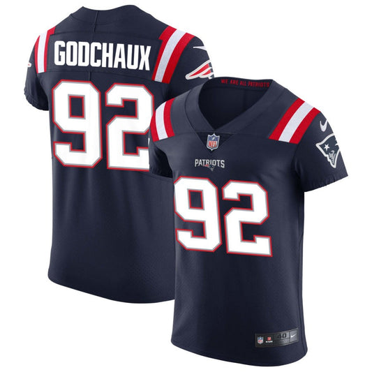 Davon Godchaux New England Patriots Nike Vapor Elite Jersey - Navy