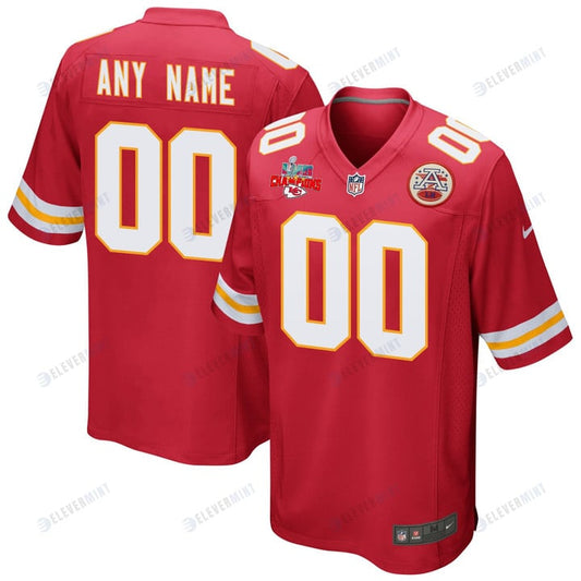 Custom Kansas City Chiefs Super Bowl LVII Champions 3 Stars Men Game Jersey - White