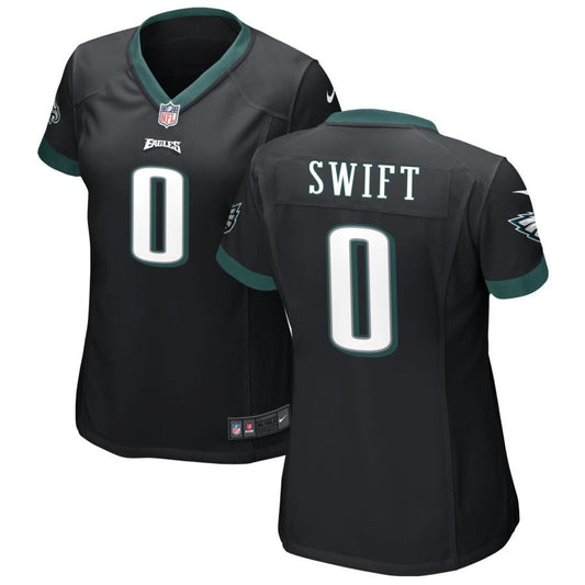 D'Andre Swift Philadelphia Eagles Nike Women's Alternate Game Jersey - Black