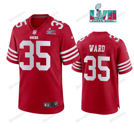 Charvarius Ward 35 San Francisco 49Ers Super Bowl LVII Men Game Jersey- Scarlet