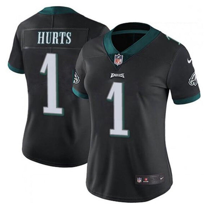 Women's Philadelphia Eagles Jalen Hurts Game Jersey - Black