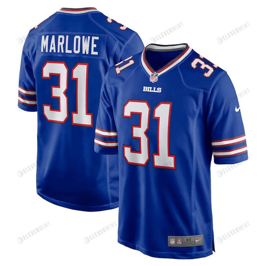 Dean Marlowe 31 Buffalo Bills Game Player Jersey - Royal