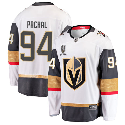 Brayden Pachal  Vegas Golden Knights Fanatics Branded 2023 Stanley Cup Champions Away Breakaway Jersey - White