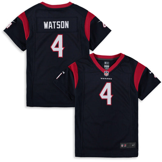 Youth Houston Texans Deshaun Watson Game Jersey Navy