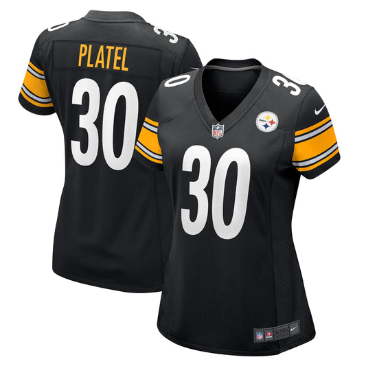 Carlins Platel Pittsburgh Steelers Nike Women's Game Player Jersey - Black