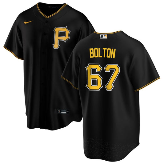 Cody Bolton Pittsburgh Pirates Nike Alternate Replica Jersey - Black