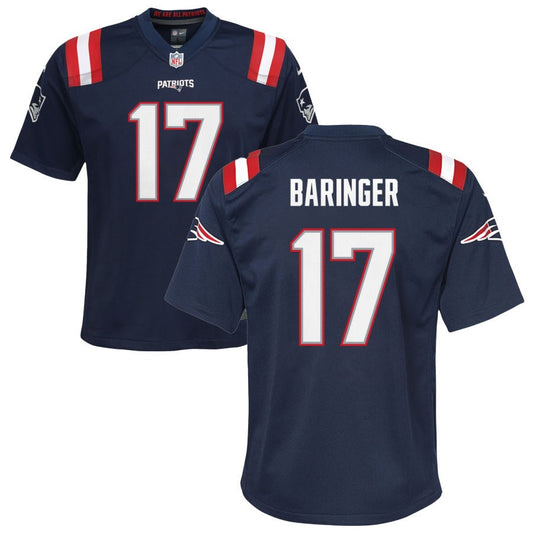 Bryce Baringer New England Patriots Nike Youth Game Jersey - Navy