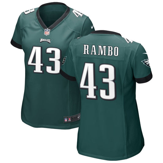 Charleston Rambo Philadelphia Eagles Nike Women's Game Jersey - Midnight Green