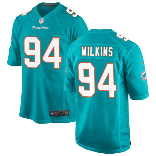 Christian Wilkins Miami Dolphins Nike Game Jersey - Aqua