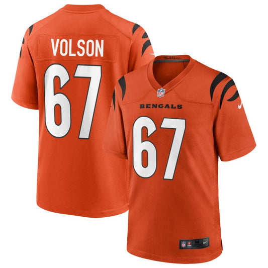 Cordell Volson Cincinnati Bengals Nike Alternate Game Jersey - Orange