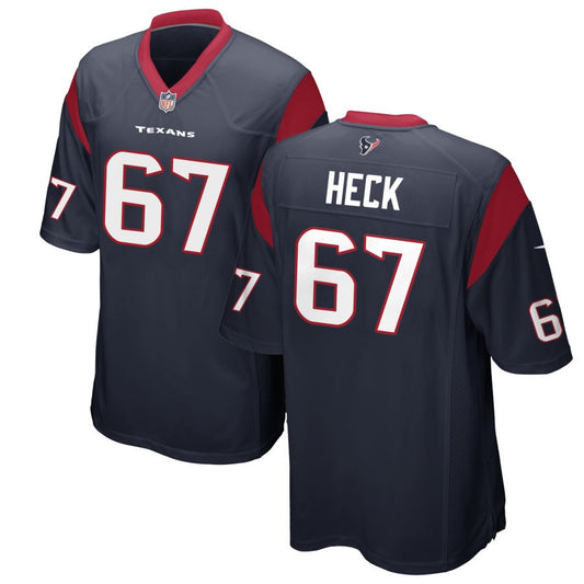 Charlie Heck Houston Texans Nike Game Jersey - Navy