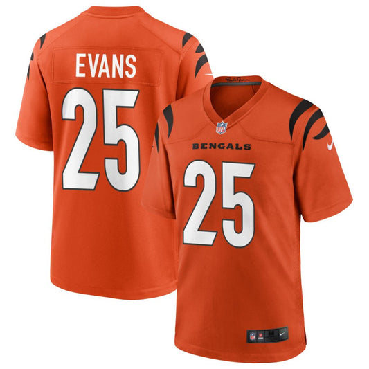 Chris Evans Cincinnati Bengals Nike Alternate Game Jersey - Orange