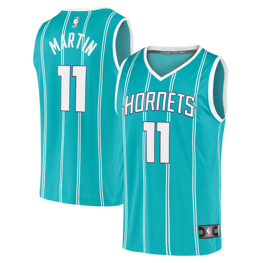 Cody Martin Charlotte Hornets Fanatics Branded 2020/21 Fast Break Replica Jersey - Icon Edition - Teal