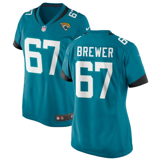 Chandler Brewer Jacksonville Jaguars Nike Women's Alternate Jersey - Teal