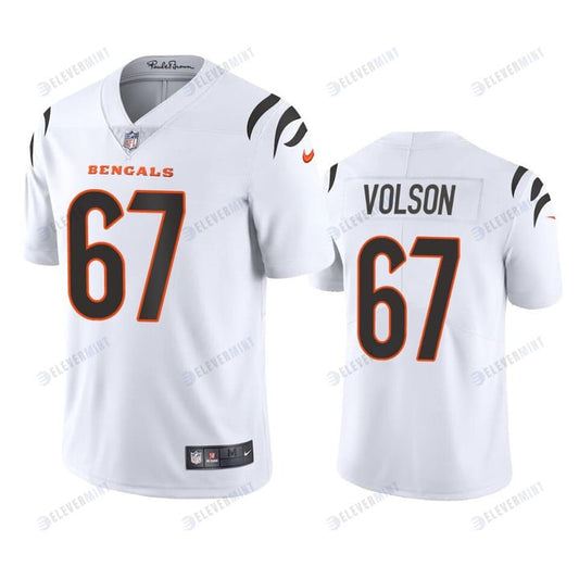 Cordell Volson 67 Cincinnati Bengals White Vapor Limited Jersey