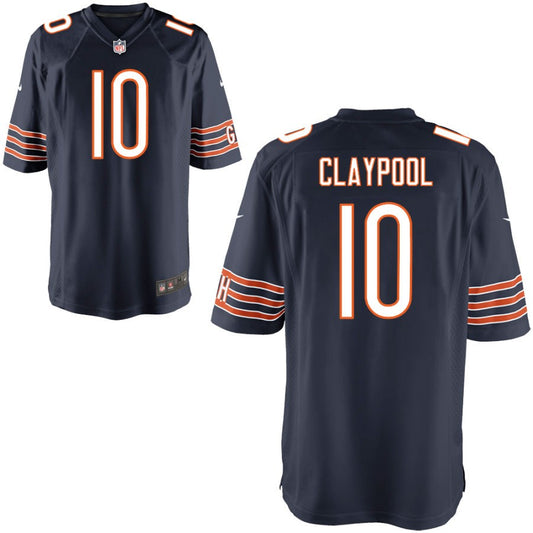 Chase Claypool Chicago Bears Nike Youth Game Jersey - Navy