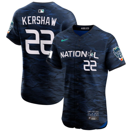 Clayton Kershaw  National League Nike 2023 MLB All-Star Game Pick-A-Player Vapor Premier Elite Jersey - Royal