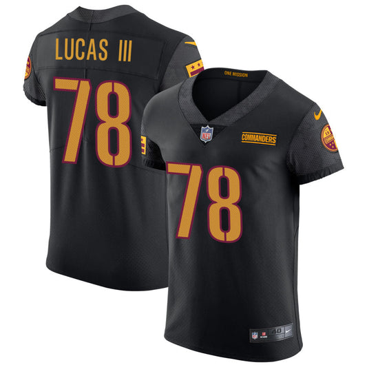 Cornelius Lucas III Washington Commanders Nike Vapor Untouchable Elite Alternate Jersey - Black