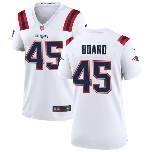 Chris Board Nike New England Patriots Women's Game Jersey - White