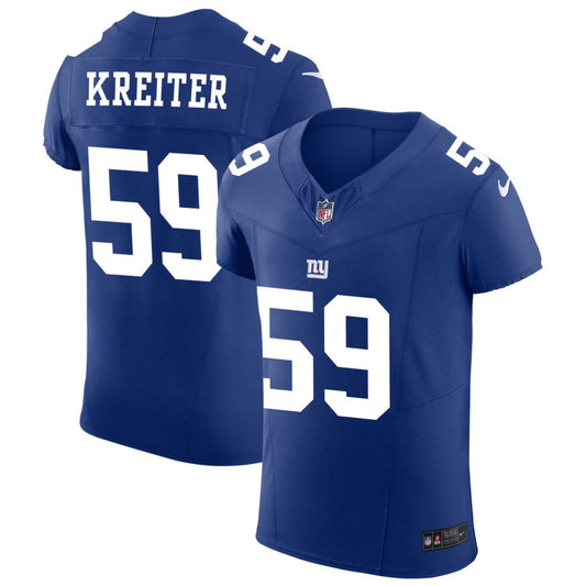 Casey Kreiter New York Giants Nike Vapor F.U.S.E. Elite Jersey - Royal