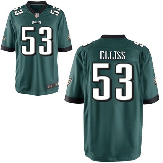 Christian Elliss Philadelphia Eagles Nike Youth Game Jersey - Midnight Green