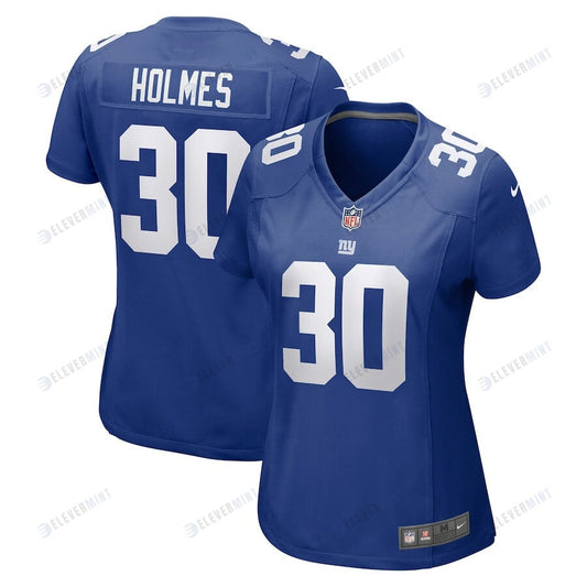 Darnay Holmes 30 New York Giants Women Game Jersey - Royal