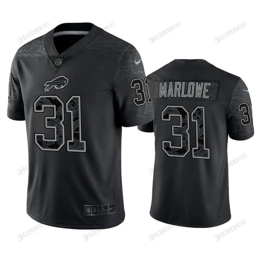 Dean Marlowe 31 Buffalo Bills Black Reflective Limited Jersey - Men