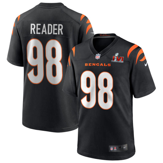 D.J. Reader Cincinnati Bengals Nike Super Bowl LVI Game Jersey - Black