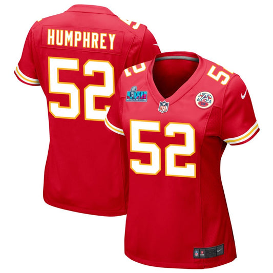 Creed Humphrey Kansas City Chiefs Nike Women's Super Bowl LVII Game Jersey - Red