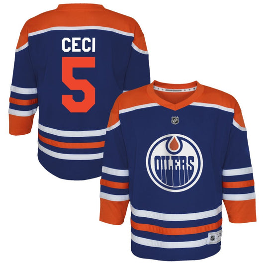 Cody Ceci  Edmonton Oilers Outerstuff Preschool Home Replica Jersey - Royal