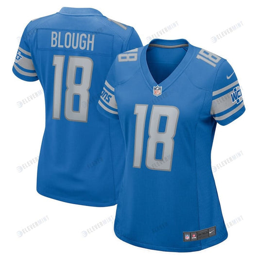 David Blough 18 Detroit Lions Women Team Game Jersey - Blue