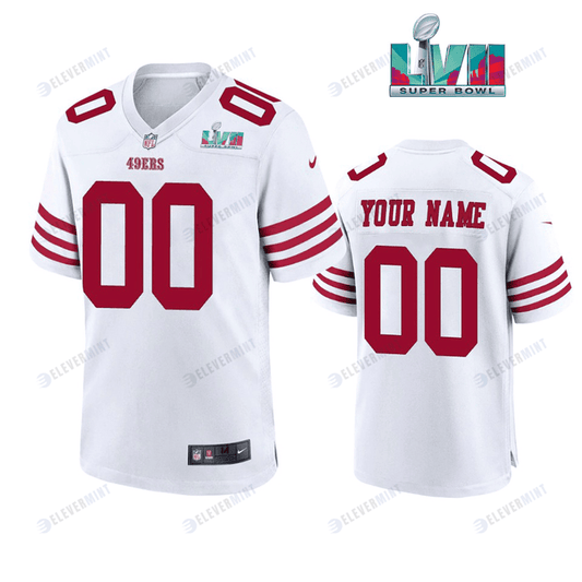 Custom San Francisco 49Ers Super Bowl LVII Men Game Jersey