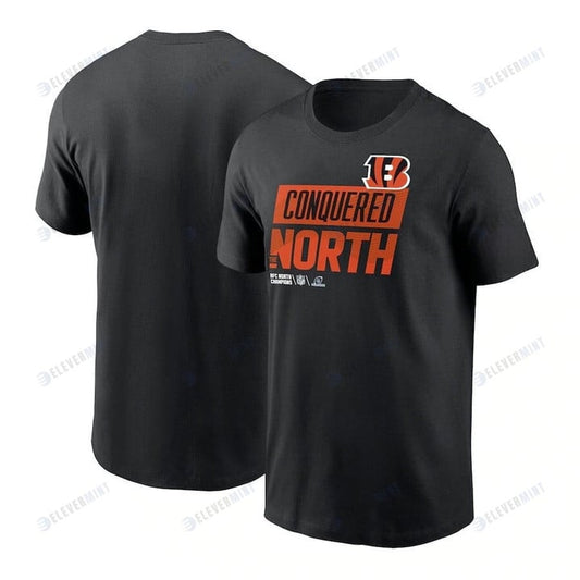 Cincinnati Bengals 2022 AFC North Division Champions Locker Room Trophy Collection T-Shirt - Black