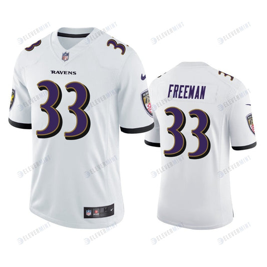 Baltimore Ravens Devonta Freeman 33 White Vapor Limited Jersey