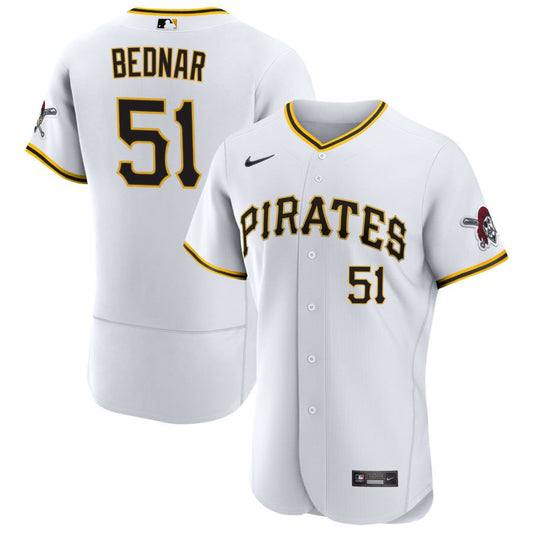 David Bednar Pittsburgh Pirates Nike Home Authentic Jersey - White