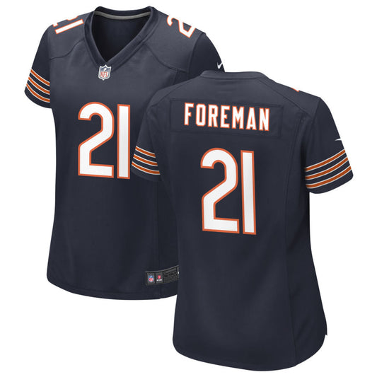 D'Onta Foreman Chicago Bears Nike Women's Game Jersey - Navy