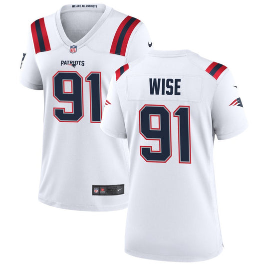 Deatrich Wise Nike New England Patriots Women's Game Jersey - White