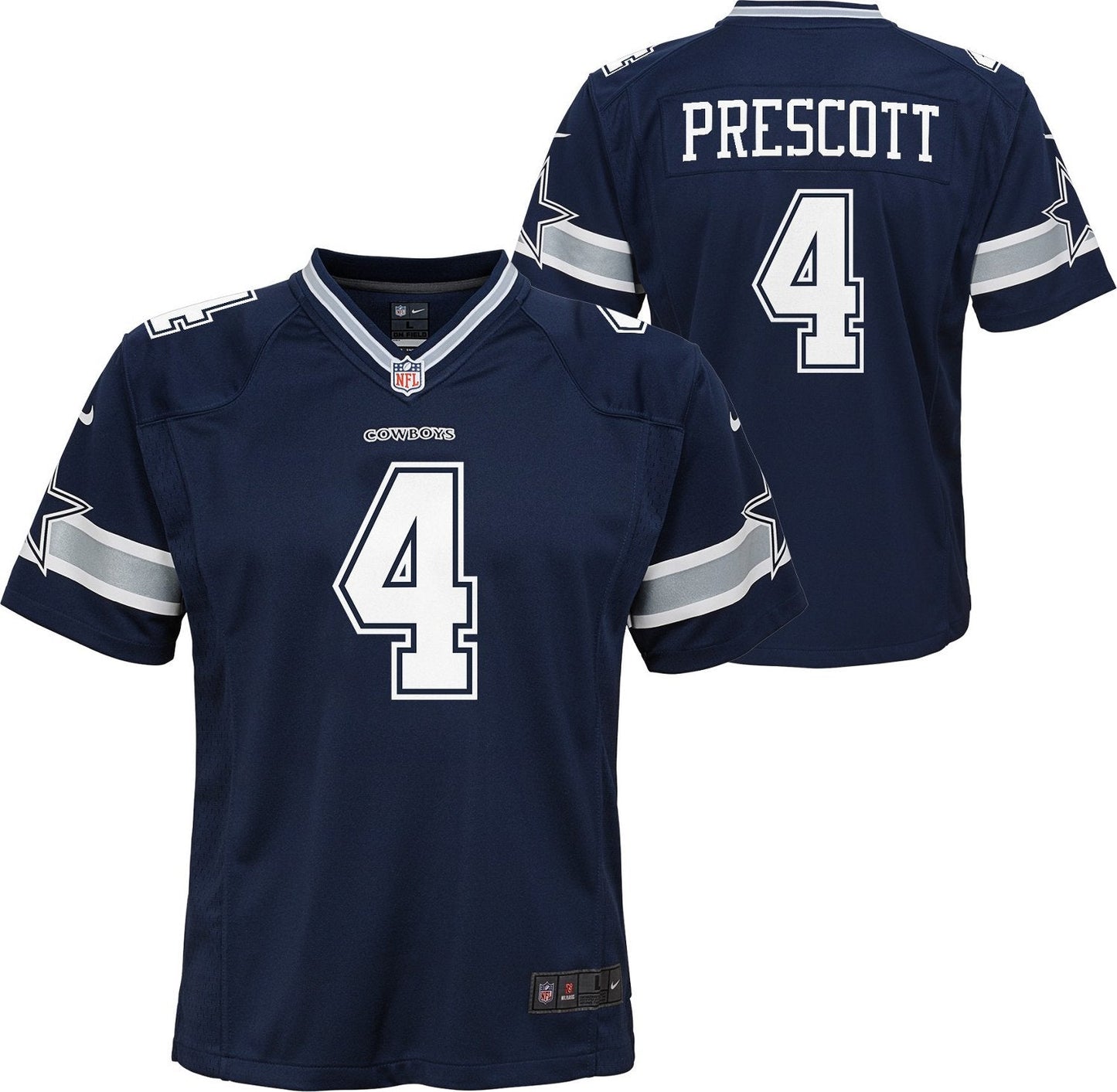 Dallas Cowboys Youth Dak Prescott Game Jersey