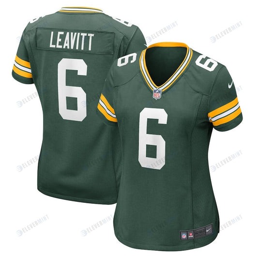 Dallin Leavitt 6 Green Bay Packers Women's Game Player Jersey - Green