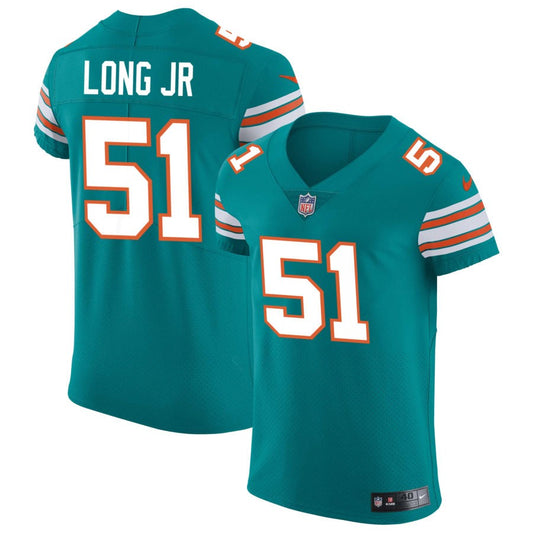 David Long Jr Miami Dolphins Nike Elite Vapor Untouchable Jersey - Aqua